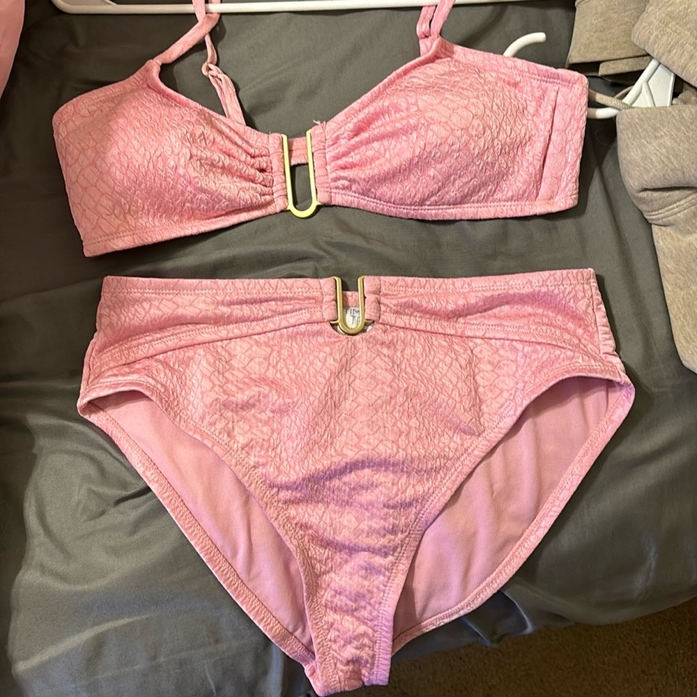 pink bathing suit